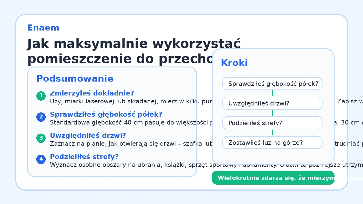 Jak maksymalnie wykorzystać pomieszczenie do przechowywania – 5 typowych błędów