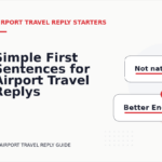 Simple First Sentences for Airport Travel Replys