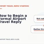 How to Begin a Formal Airport Travel Reply