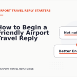 How to Begin a Friendly Airport Travel Reply