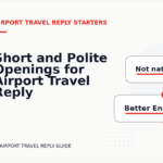 Short and Polite Openings for Airport Travel Reply English