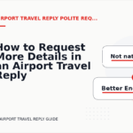 How to Request More Details in an Airport Travel Reply