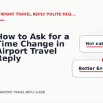 How to Ask for a Time Change in Airport Travel Reply English