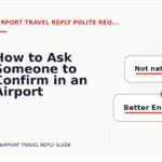 How to Ask Someone to Confirm in an Airport Travel Reply