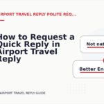How to Request a Quick Reply in Airport Travel Reply English