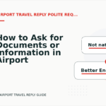 How to Ask for Documents or Information in Airport Travel Reply English