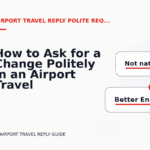 How to Ask for a Change Politely in an Airport Travel Reply
