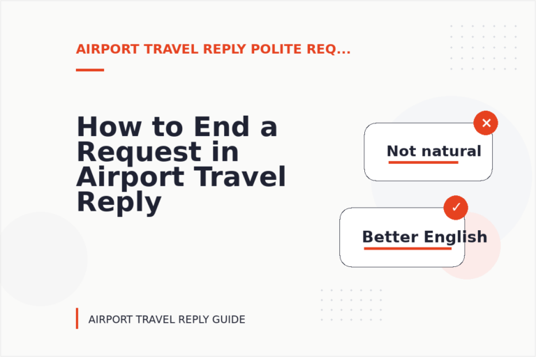 How to End a Request in Airport Travel Reply English
