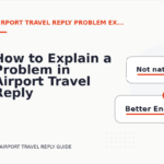 How to Explain a Problem in Airport Travel Reply English