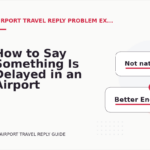 How to Say Something Is Delayed in an Airport Travel Reply