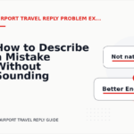 How to Describe a Mistake Without Sounding Rude in Airport Travel Reply English