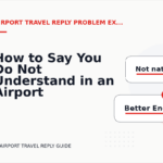 How to Say You Do Not Understand in an Airport Travel Reply