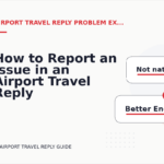How to Report an Issue in an Airport Travel Reply