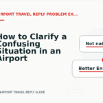 How to Clarify a Confusing Situation in an Airport Travel Reply