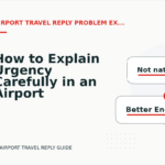 How to Explain Urgency Carefully in an Airport Travel Reply