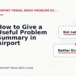 How to Give a Useful Problem Summary in Airport Travel Reply English