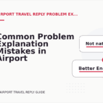 Common Problem Explanation Mistakes in Airport Travel Reply English
