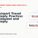 Airport Travel Reply Practice: Request and Reply Examples