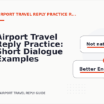 Airport Travel Reply Practice: Short Dialogue Examples