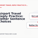 Airport Travel Reply Practice: Better Sentence Choices