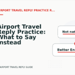 Airport Travel Reply Practice: What to Say Instead
