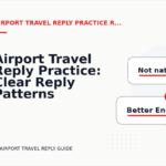 Airport Travel Reply Practice: Clear Reply Patterns