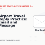 Airport Travel Reply Practice: Email and Message Examples