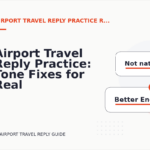 Airport Travel Reply Practice: Tone Fixes for Real Situations