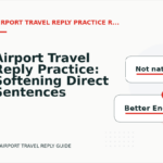 Airport Travel Reply Practice: Softening Direct Sentences